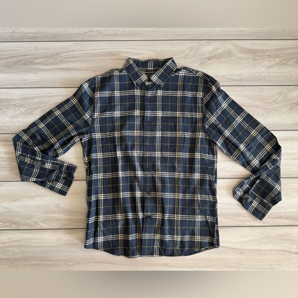 Banana Republic Ultra Soft Slim Fit Flannel Shirt Blue Medium NWOT